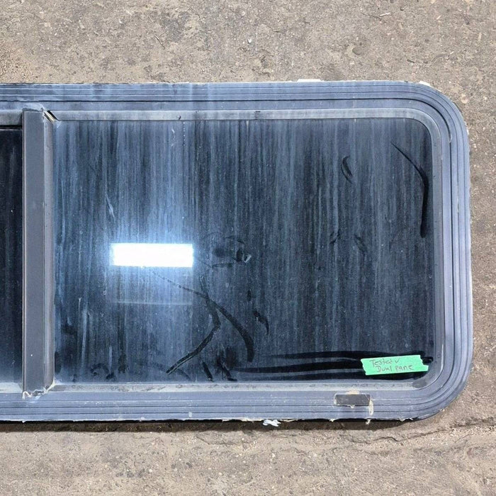 Used Black Radius Opening Window - 47 1/2" X 17 1/2" X 1 7/8"