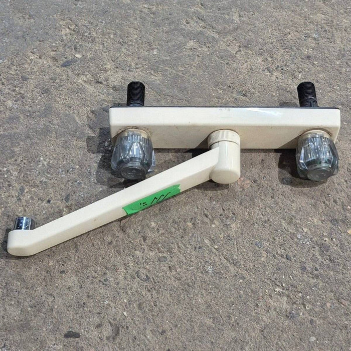 Used 8" Kitchen Faucet, Bone, Smoked Knobs