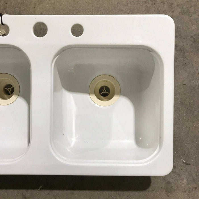 Used Double Kitchen Sink - 29" x 17.5" x 10" - Photo 3