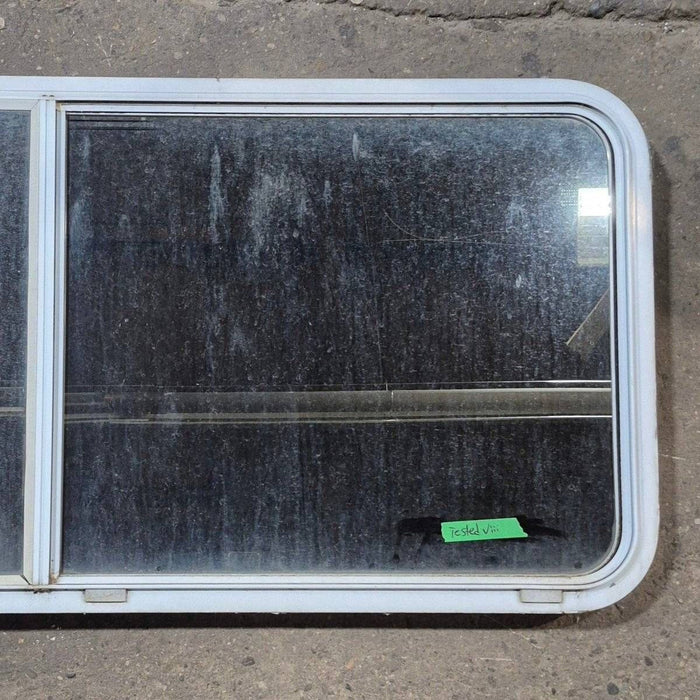 Used White Radius Opening Window - 57 1/4" X 24 1/2" X 2"