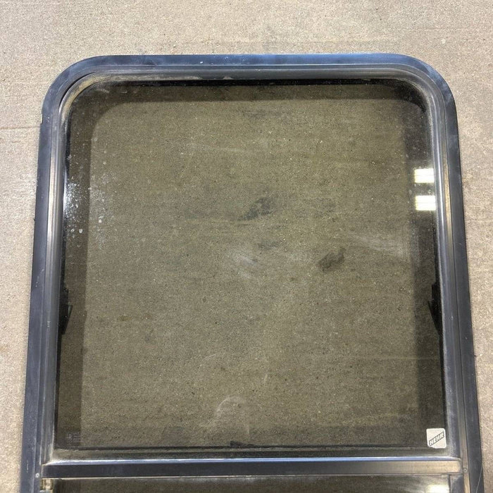 Used Black Radius Opening Window - 23.25 X 34.5 X 1.875