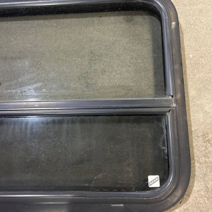 Used Black Radius Opening Window - 29.5 X 21.75 X 1.875