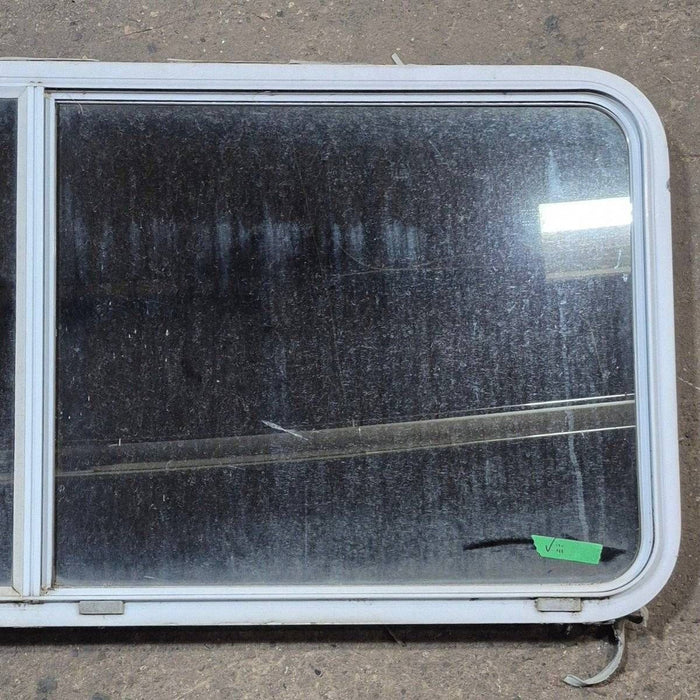 Used White Radius Opening Window - 57 1/4" X 24 1/2" X 2"