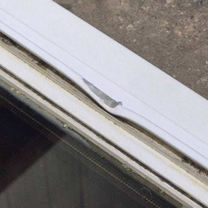 Used White Radius Opening Window - 42 5/8" X 24 3/8" X 1 7/8"