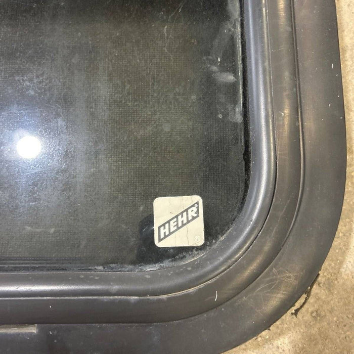 Used Black Radius Opening Window - 29.5 X 21.75 X 1.875