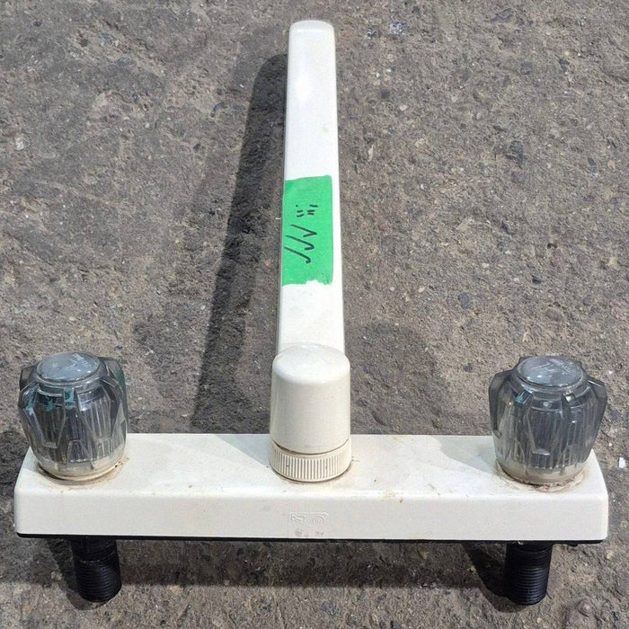 Used 8" Kitchen Faucet, Bone, Smoked Knobs