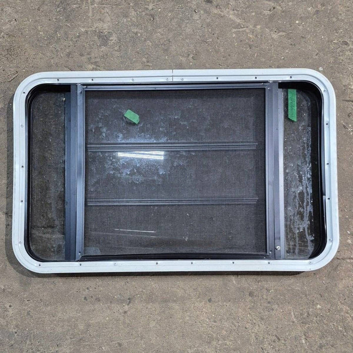 Used Black Radius Opening Window - 35 1/8" X 21 1/4" X 1 7/8"