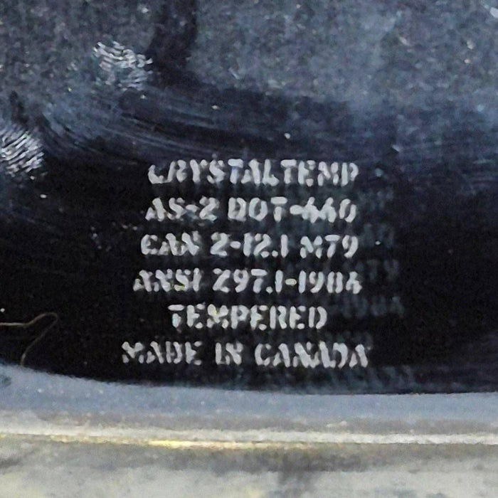 Used Black Radius Opening Window - 47 1/2" X 17 1/2" X 1 7/8"
