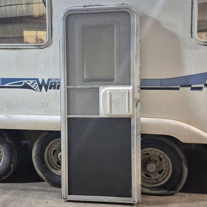 Used RV Radius Entry Door - 72" X 27 1/2"
