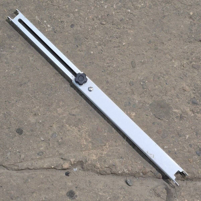 Used Dometic Awning Adjustable Pitch Arm, White/ Silver, 15 7/8" to 25 1/8" - 9100 Series