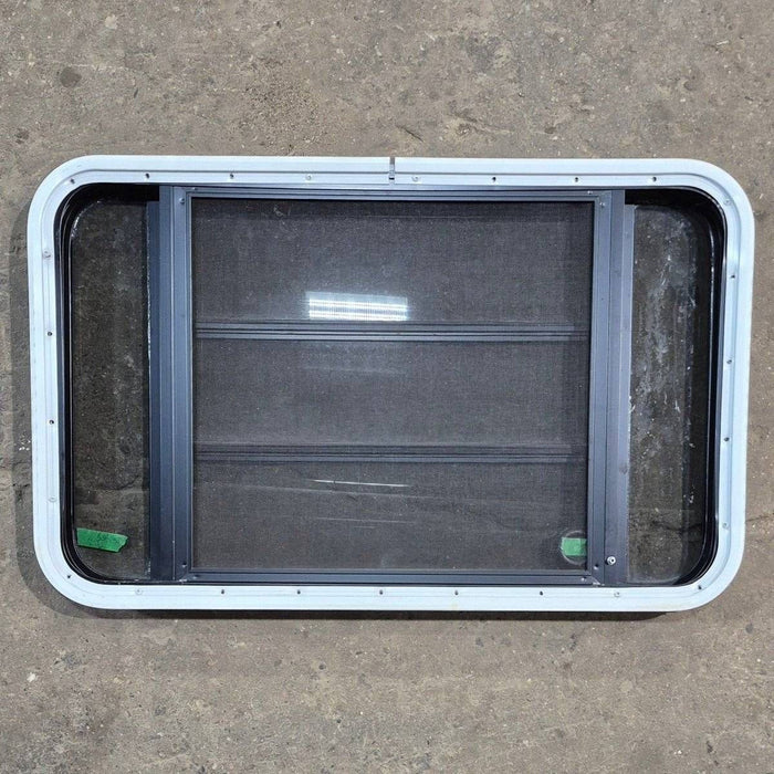 Used Black Radius Opening Window - 35 1/8" X 21 1/4" X 1 7/8"