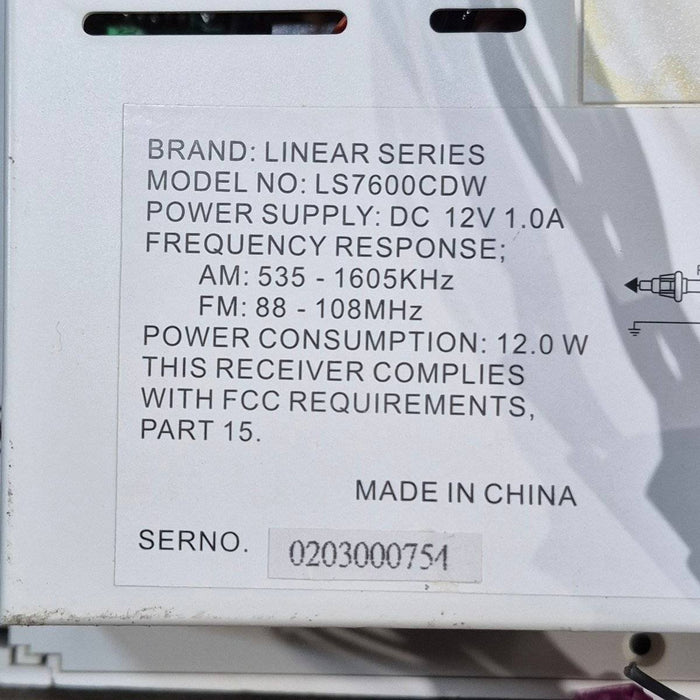 Used Linear Series RV Radio - LS7600CDW - Image 1