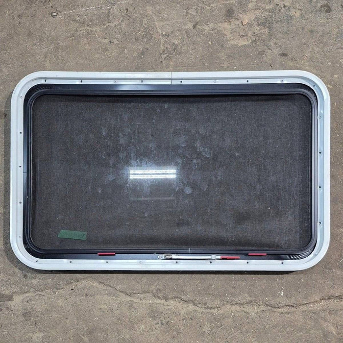 Used Black Radius Emergency Opening Window - 35 1/8" X 21 1/4" X 1 7/8"