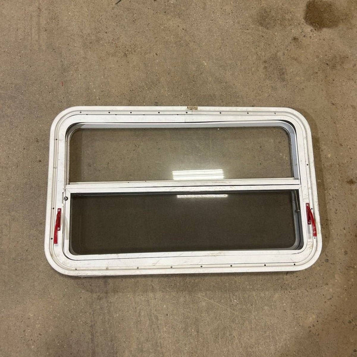 Used White Radius Emergency Opening Window - 35.5 X 21.5 X 2.0
