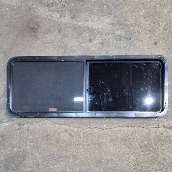 Used Black Radius Opening Window - 60" X 21 1/2" X 1 7/8"