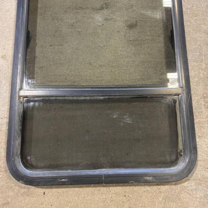 Used Black Radius Opening Window - 23.25 X 34.5 X 1.875