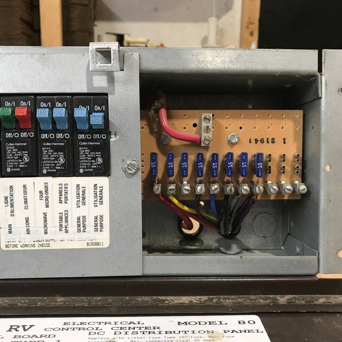 Used 20 AMP MAGNETEK DC Distribution Panel - Model 80