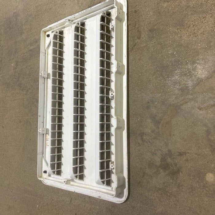 Used DOMETIC Off-White Air Intake Side Refrigerator Vent- HAS FRAME