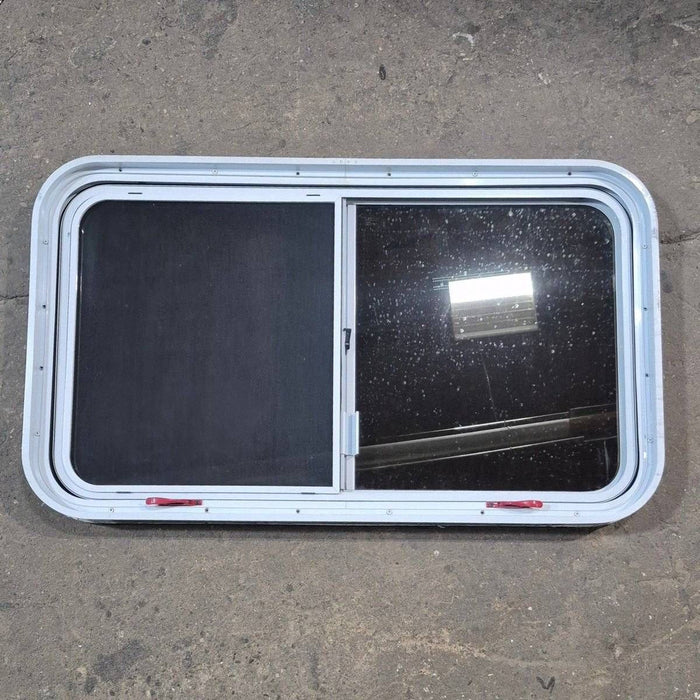 Used White Radius Emergency Opening Window - 42 5/8" X 24 3/8" X 1 7/8"