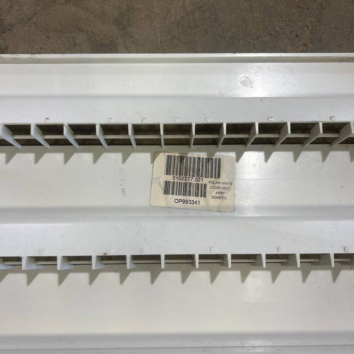 Used Dometic Air Intake Side Refrigerator Vent, Yellowed, No Frame - 3102277.021