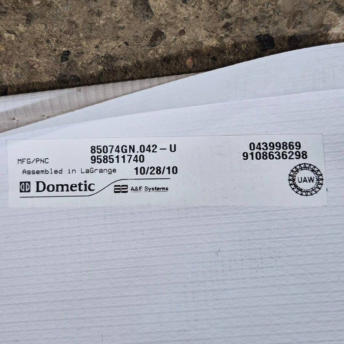 Used Dometic/ A&E Deluxe Plus Window Awning, Black Hardware, 3' - 85074GN.042