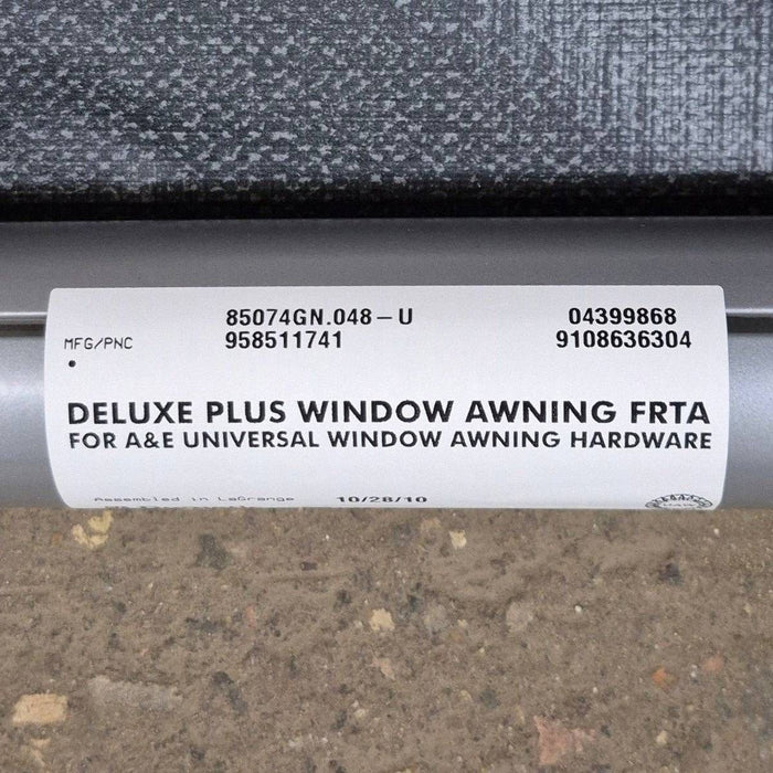 Used Dometic/ A&E Deluxe Plus Window Awning, Black Hardware, 4' - 85074GN.048-U