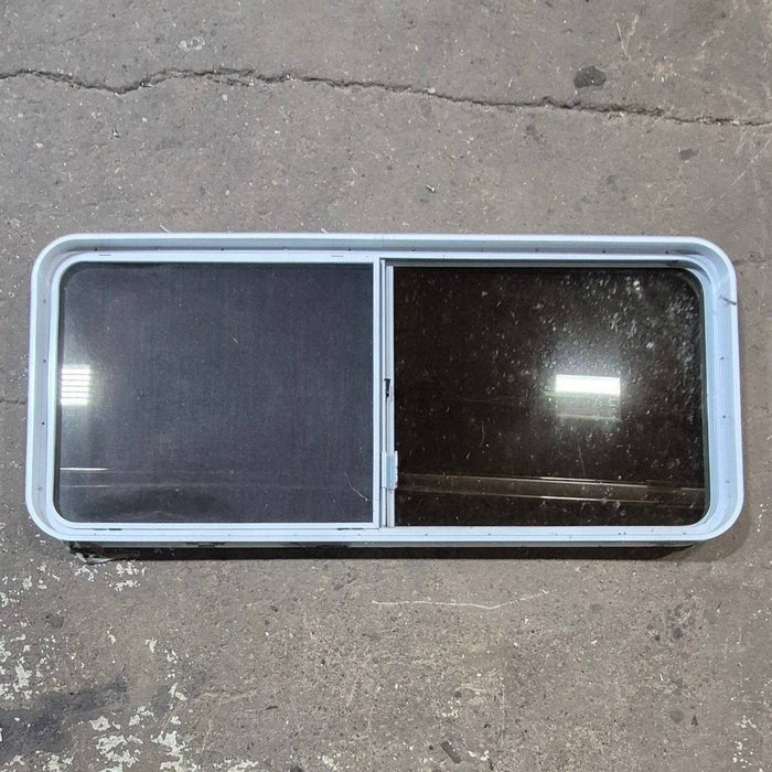 Used White Radius Opening Window - 57 1/4" X 24 1/2" X 2"