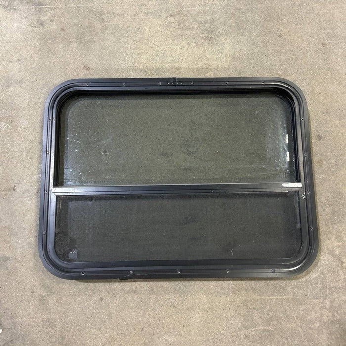 Used Black Radius Opening Window - 29.5 X 21.75 X 1.875