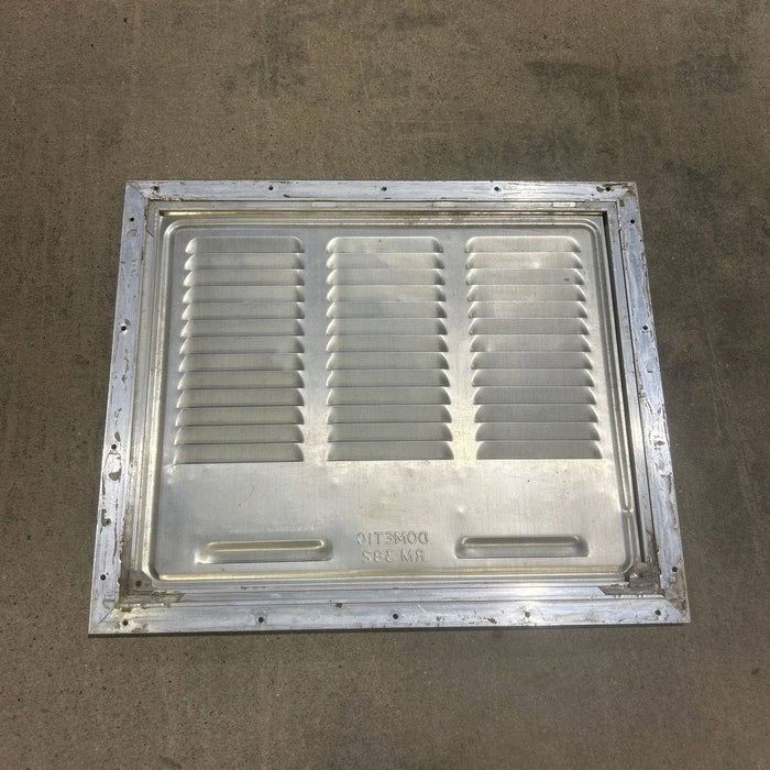 Used Retro DOMETIC (P/N UNKNOWN for RM382) - Off White Vent Door with Silver Trim