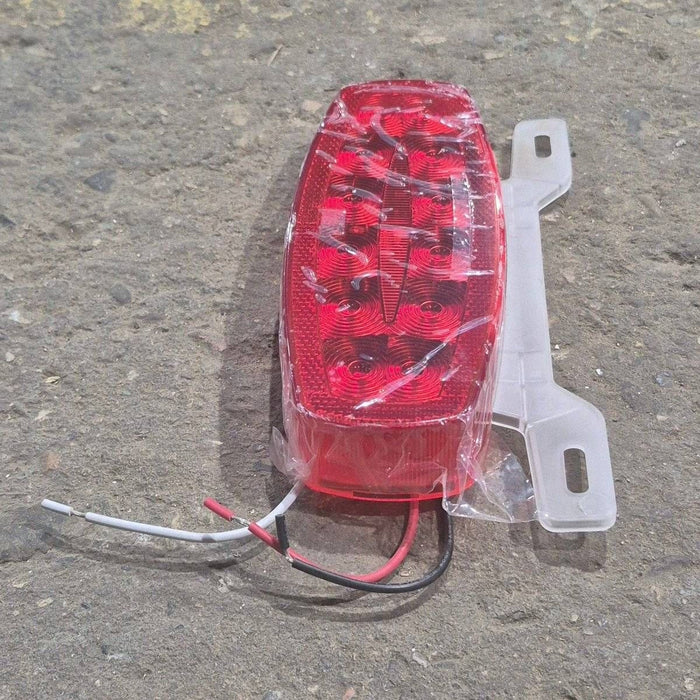 Used RV Tail Light Assembly, With License Plate Bracket, 8.625" x 4.125" x 1.25"- DOT SAE A2I6S2T2L 18