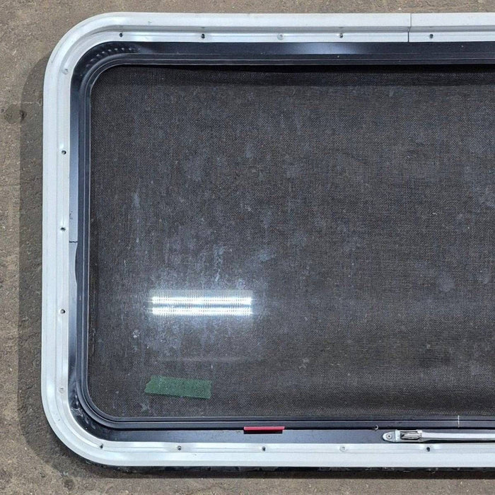 Used Black Radius Emergency Opening Window - 35 1/8" X 21 1/4" X 1 7/8"