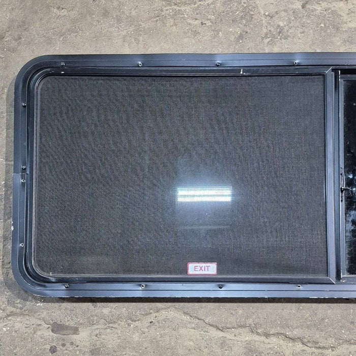 Used Black Radius Opening Window - 60" X 21 1/2" X 1 7/8"