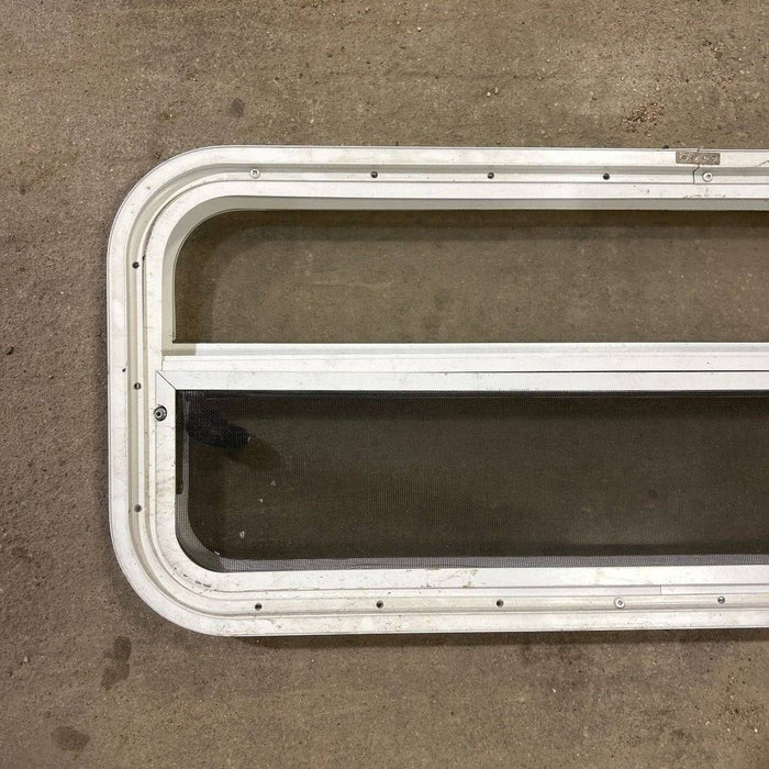 Used White Radius Opening Window - 35.5 X 14.5 X 2.0