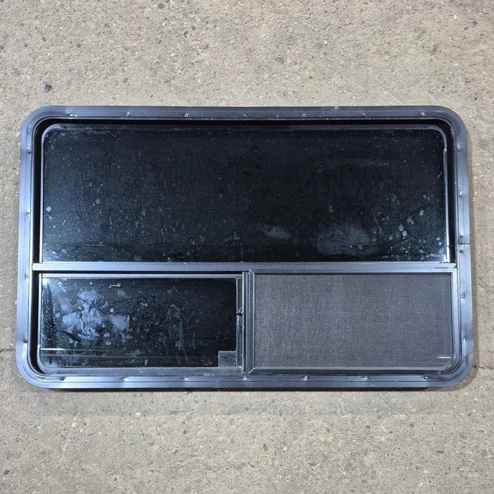 Used Black Radius Opening Window - 48" X 29 1/2" X 1 7/8"