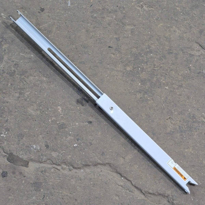 Used Dometic Awning Adjustable Pitch Arm, White/ Silver, 20 3/4" to 30 1/8" - 9100 Series