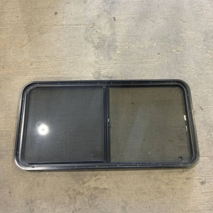 Used Black Radius Opening Window - 47.75 X 24.75 X 1.875