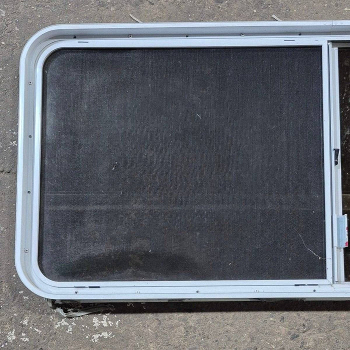Used White Radius Opening Window - 57 1/4" X 24 1/2" X 2"