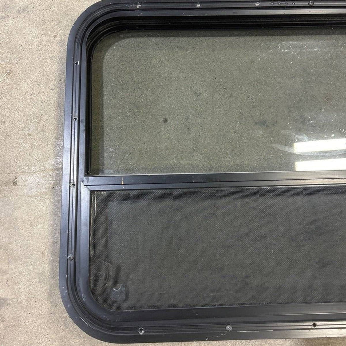 Used Black Radius Opening Window - 29.5 X 21.75 X 1.875