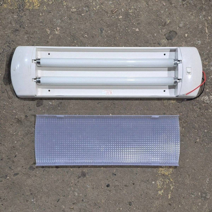 Used Dual Fluorescent Light Fixture - Model PY-755DS