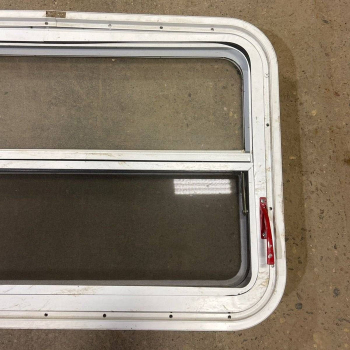 Used White Radius Emergency Opening Window - 35.5 X 21.5 X 2.0