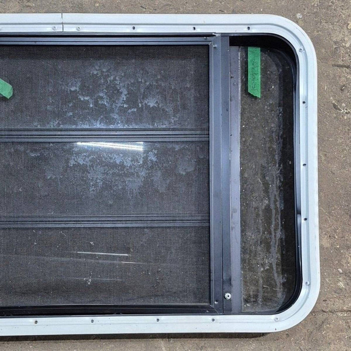 Used Black Radius Opening Window - 35 1/8" X 21 1/4" X 1 7/8"
