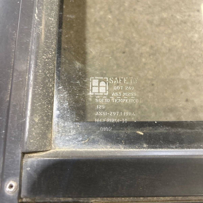 Used Black Radius Opening Window - 41.75 X 26 X 1.875
