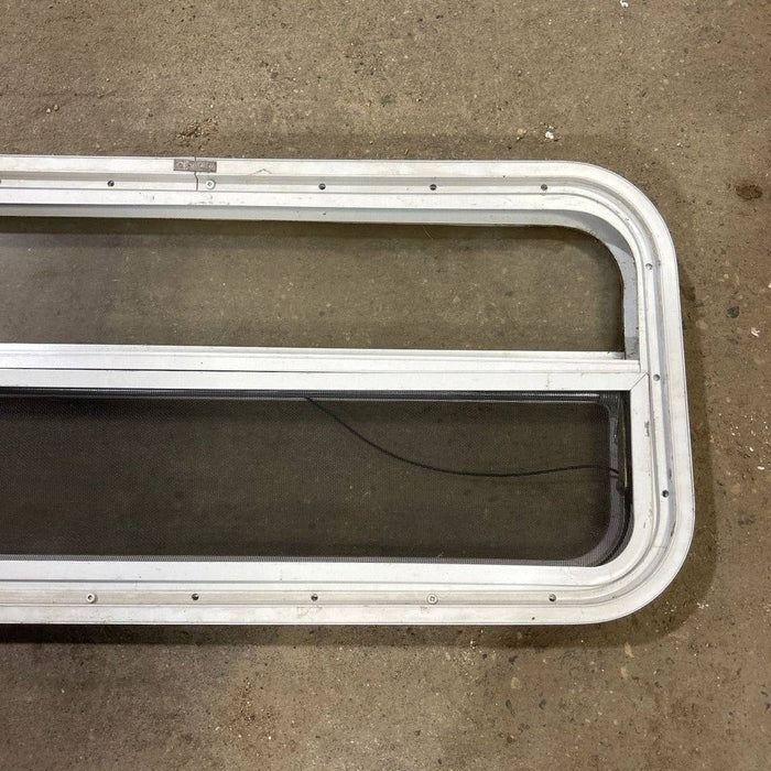 Used White Radius Opening Window - 35.5 X 14.5 X 2.0