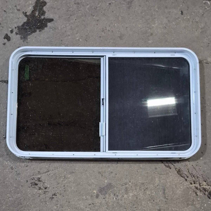 Used White Radius Opening Window - 42 5/8" X 24 3/8" X 1 7/8"