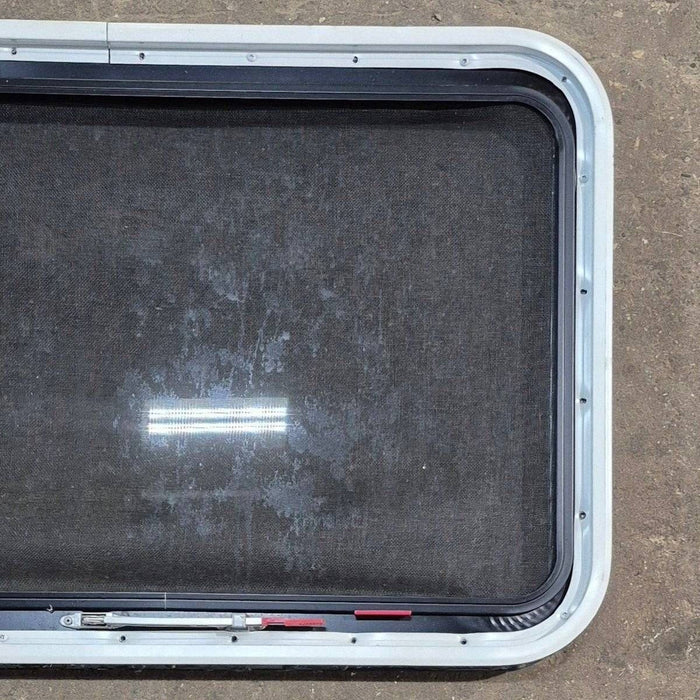 Used Black Radius Emergency Opening Window - 35 1/8" X 21 1/4" X 1 7/8"