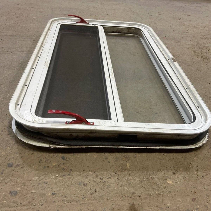 Used White Radius Emergency Opening Window - 35.5 X 21.5 X 2.0