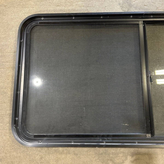 Used Black Radius Opening Window - 47.75 X 24.75 X 1.875