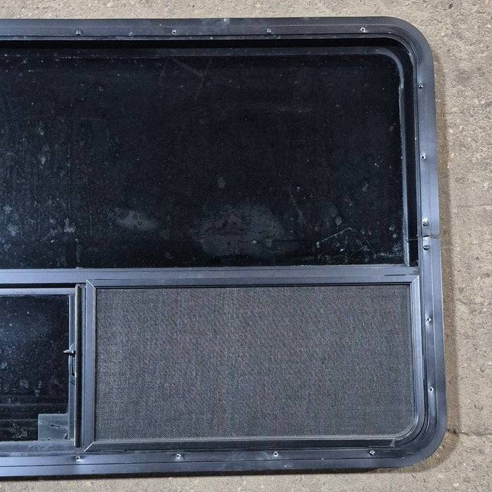 Used Black Radius Opening Window - 48" X 29 1/2" X 1 7/8"