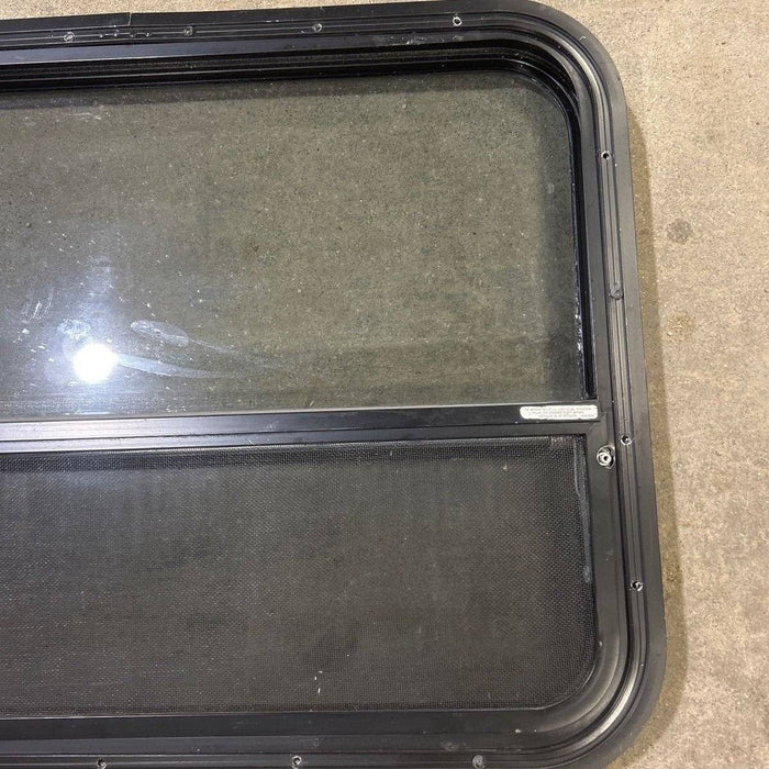 Used Black Radius Opening Window - 29.5 X 21.75 X 1.875