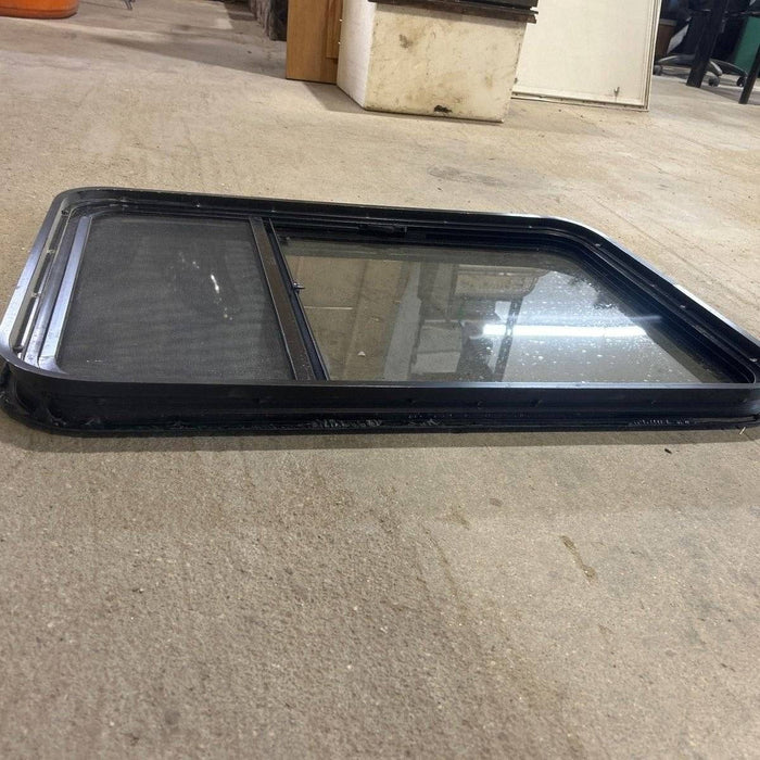 Used Black Radius Opening Window - 23.25 X 34.5 X 1.875